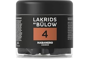 ‎LAKRIDS BY BÜLOW LAKRIDS BY BÜLOW - 4 - Habanero - 150g - Süße Gourmet Lakritze mit würzigem Habanero-Chili - Vegan, Glutenfrei & ohne Gelatine - Dose aus 100% recyceltem PET