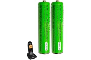 NRAONRN Batterie Ricaricabili AAA 400mah 1,2v per Ricevitore Gigaset, NI-MH Pile Ricaricabili AAA 400 mah per Panosonic Telefoni Cordless - confezione da 2