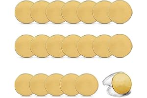 TOOSOAR 20 stycken gravyrutrymmen, gör-det-själv mässingsmynt 40 x 3 mm, litet tomt mässingsmynt för gravyrmaskin