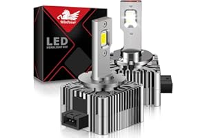 WinPower D1S LED Phares Ampoule 35W 5200LM 6000K Blanc Froid Feux Route Croisement Xénon Kit de Conversion HID, 2 Pièces