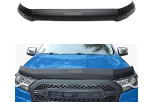 JHCHAN Deflettori del vento e protezione del cofano del cofano per Ford Ranger Wildtrak T7 T8 2015-2022 Raptor XL XLT Tremor Limited Platinum MK2 MK3 (protezione del cofano)