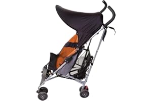Dreambaby F285 Extenda-Shade® Kinderwagen Sonnenschutz Sonnenverdeck Sonnendach universal mittelgroß mit Seitenschutz, schwarz