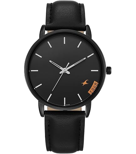Fastrack Stunners X Special Edition Quartz Black Dial Leather