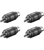 Drut Accoppiatore RCA Femmina-Femmina | Prolunga Per Cavi Audio E Video, Adattatore A Doppia RCA - 3