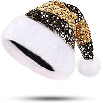 Bonnet De Noël étoiles Scintillantes - Rouge - - 4.00