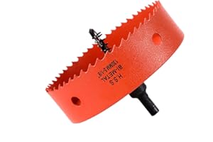 Dribotway 130mm 5-5/16'' Hole Saw, Bi-Metal Hole Saw Drill Bit High Speed Steel, Cutting Circular Holes, for Wood and Metal, Can Easily Drill Wood, Plastic, Plywood, Thin Metal