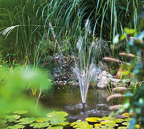 Solar Teichpumpe Milano mit 2 verschiedenen Sprinkleraufsätzen, esotec 101733 - 3