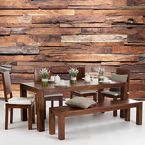 Vlies Fototapete PREMIUM PLUS Wand Foto Tapete Wand Bild Vliestapete – Holzwand Wand Mauer – no. 174 Holzwand Steinoptik Holz Wand Mauer Holztapete, Größe:400x280cm Vlies - 9