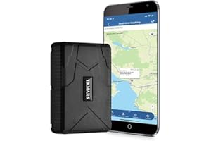 TKMARS Auto GPS-Tracker, 7800mAh Lange Akkulaufzeit, 4G, magnetisch, wasserdicht, Echtzeit GPS Tracker mit Ortung, mehrere Alarmmodi, kostenlose App ohne ABO