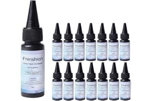 FRENSHION Resina UV-15 Piezas 30ML Mejora I Minute Quick Cure! Resina epoxi cristalina de tipo duro, Curado ultravioleta con pegamento UV, Resina activada con luz solar de curado solar