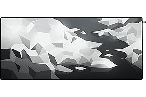 CHERRY XTRFY GP5, Tapis de Souris de Jeu XL (920 x 400 x 3 mm), Speed-Pad Lisse pour la Précision, Bords Cousus, Antidérapant, Lavable en Machine, Litus White