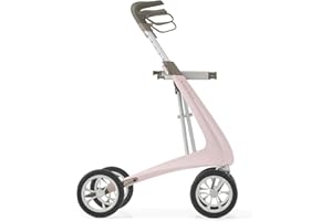 byACRE Deambulatore ultraleggero in carbonio – 4,8 kg per adulti con 4 ruote e sedile, camminatori leggeri seduti con ruote, deambulatore pieghevole con sedile – Walker per adulti