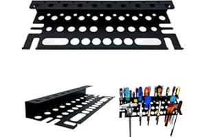 Chingcoo Werkzeug Organizer für schraubenzieher, 40cm Werkbank Werkzeugständer Wandmontierter Werkzeug-Organizer Kleiner Werkzeug für Werkstatt, Schuppen, Garage, Zuhause (Schwarz)