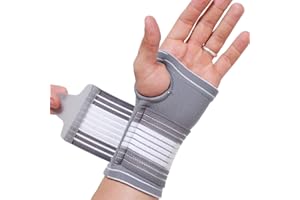 Neotech Care Hand Palm Wrist Support with Adjustable Compression Strap (Size M, 1 Unit)
