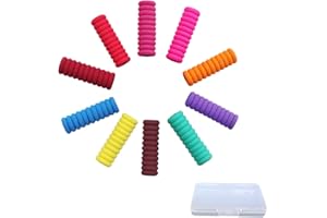 BOZEVON Grips pour Crayon pour Enfant - 10 Pièces Guides Doigts Ergonomiques Aide à l'écriture Pencil Grips