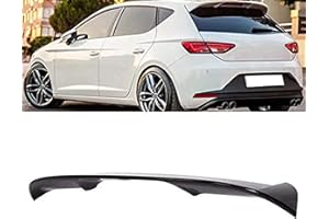 FWNT Alerón de Techo Trasero Negro Brillante ABS, Accesorios de Coche, alerones de Coche para Seat Leon 5F Mk3 5 Puertas 2013-2020