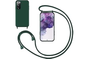 GoodcAcy Silikon Handykette Handyhülle für Samsung Galaxy S20,Smartphone Necklace Hülle mit Band Schutzhülle mit Kette zum umhängen Halskette Flüssig Silikon Case für Samsung Galaxy S20,Grün