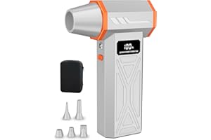 Aicevoos AS-S50 Electric Air Duster-130000RPM Super Power Cordless Air Duster, 4-Gear Adjustable Mini Blower with Fast Charging, Dust Blower for Computer, Keyboard, House, Outdoor and Car | Grey