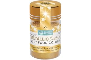 Squires Kitchen Designer Metallic Lustre Dust Gold Sparkle 7 Gram