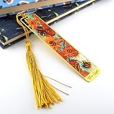 Vincent Van Gogh Ay &Ccedil;i&ccedil;ekleri Tablo Resim Metal Ayra&ccedil; Kitap Ayracı Ay029