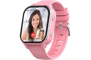 SEVGTAR 4G Kinder Uhr, Kinder-Smartwatch mit Videoanruf, mit WIF/GPS Tracker/Bluetooth, Anrufe, Schulmodus, SOS-Funktion, Wecker, Lange Standby-Zeit Uhr für Kinder 4–12 Jahren