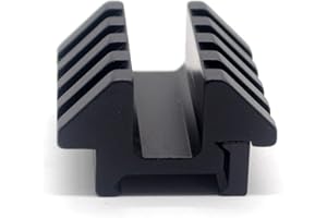 TRIROCK Tactical Dual 45 Degree Offset Side Rail Riser Scope Mount Fits 20mm Picatinny Weaver Dovetail Hunting Accessory