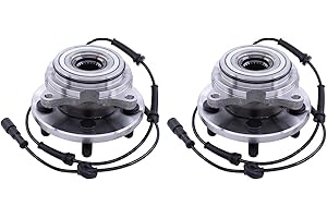 HouYeen Pack of 2 Front Left or Right Wheel Bearing Hub with ABS Sensor for Land Ro-ver Discovery 2 2.5 Td5 4.0 V8