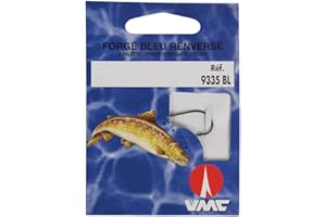WATER QUEEN VMC - Hameçon spécial Truite forgé Bleu par 10 (Taille 10)