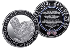YIQILAFADA Moneta di preghiera ufficiale di polizia Moneta San Michele Moneta Sfida militare delle forze dell'ordine
