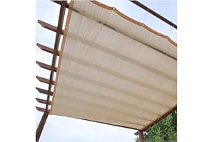 HBFLJYT Shade Sail Rectangle 1x1m,2x3m Sun Shade Sail Outdoor Canopy Awning Block Patio and Pergola Cover,Sand color 1m,2m,3m,4m)