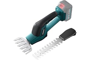 KIESBOHR Cordless Hedge Trimmer Compatible with Makita 18V Battery, 2-in-1 Electric Hedge Trimmer and Grass Shear for Shrub,Grass,Bush and Garden(Battery and Charger Not Included)