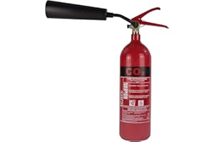 ICAN PRODUCTS 2kg CO2 Fire Extinguisher – Carbon Dioxide for Electrical Fires & Flammable Liquids – Portable Fire Safety Equipment, CE Certified