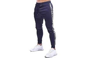 MakingDa Mens Gym Joggers Sweatpants Slim Fit Jogging Tracksuit Bottoms Causal Running Workout Trousers with Pockets