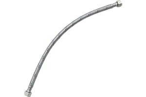 AERZETIX - C51047 - Manguera de conexión flexible - 400mm - 3/8" hembra - 3/8" hembra - grifo monomando sanitario cocina baño fontanería