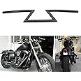 Motorcycle Handlebar Z Bars 22mm 7/8" Universal Drag Handlebar For Sportster Cruiser XL 883 1200 Custom Chopper Softail Dyna Street Bob Black