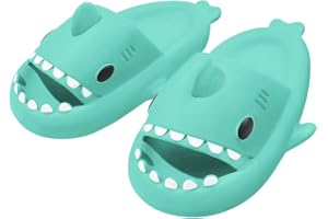 Dihope Ciabatte Squalo Donna Uomo Sandali Ciabatte Estive Comode Morbide Ciabatte Mare Antiscivolo Pantofole da Casa Piscina Spiaggia Originali Carine Shark Slippers