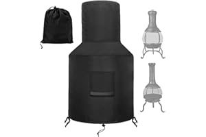 Murman Copertura per focolare | copertura impermeabile per stufa da terrazza | copertura anti-UV per riscaldamento da giardino e terrazze | tessuto Oxford 420D | con sacchetto con coulisse da 25 x 48