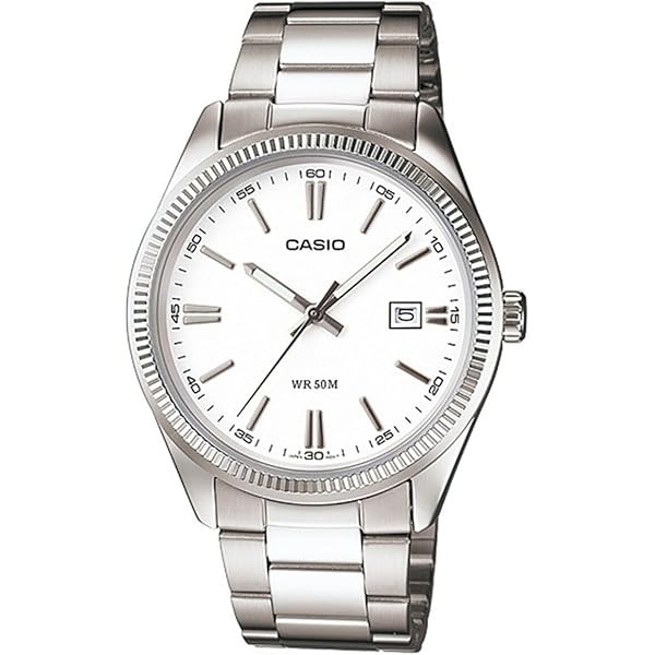 Orologio CASIO mod. MTP-1183A-7ADF Uomo acciaio con datario quadrantes Silver