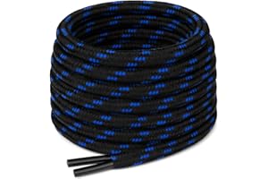 SMART LACES Strong Round Bootlaces Boot Laces Shoelaces for Work Hiking Boots and Trainers