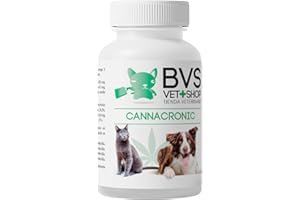 BARAKALDO VET+SHOP TIENDA VETERINARIA BVS Vet Shop | Cannacronic para Perros y Gatos | Indicado para el Tratamiento sintomático del Dolor crónico y neuropático | 75 Comprimidos