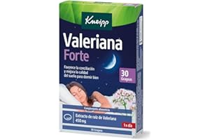 Kneipp Valeriana Forte, Solución para Conciliar el Sueño, Ayuda a Dormir en Caso de Estrés Ocasional, 30 Grageas