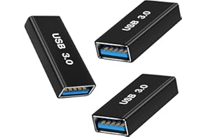 AIYEEN USB-Buchse auf Buchse-Adapter (3er-Pack), USB 3.0-Buchse auf Typ A-Buchse 3.0-Kupplung zum Verbinden von Zwei USB-Stecker-Endgeräten, Verlängerungsstecker, USB 3.0-Erweiterungsadapter