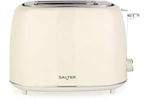 Bollitore Salter Retro 1.7 L – Ebollizione Rapida da 3KW, Base a 360°, Filtro Anticalcare Rimovibile, Finestra di Livello Acqua, Indicatore Luminoso, Sensore a Secco e Spegnimento Automatico, Crema