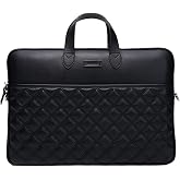 MORCA Laptop ve Evrak &Ccedil;antası Macbook Air Pro 13.3"& 14"in&ccedil; Uyumlu, Siyah Naturel, IZG2006