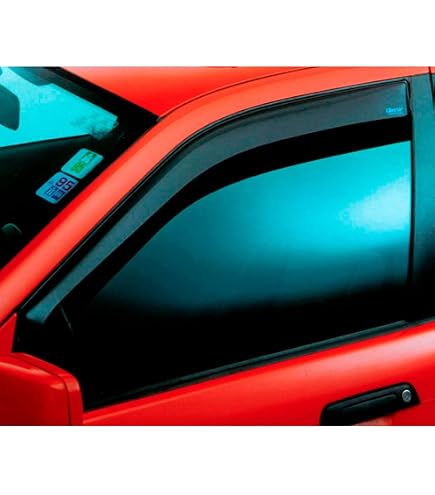 Déflecteurs D'Air/Pluie Pour Toyota Yaris XP90 2009-2010 - Noir Acrylique, Adhésif - Fenêtres Latérales