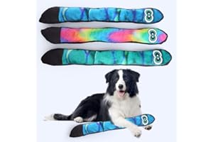 JOME Juguete para Perros con Sonido – Serpiente de Peluche Azul de 60 cm – Felpa Interactiva con Papel Crujiente – Masticable, Resistente y Divertido