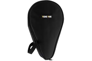 SGerste Wasserdichte Tischtennisschläger-Tasche Aufbewahrungstasche mit Reißverschluss Box Ping Pong Schläger Abdeckung Paddeltasche Schutz für 2 Ping Pong Paddle Schläger