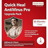 Quick Heal Antivirus Pro- Renewal Pack - 1 User, 3 Years (Email Delivery in 2 Hours - No CD)- Existing Quick Heal SINGLE…