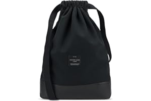 Adore June Daypack Sac Bob moderne Sac de Cordon Sac à Dos pour le Sport, le Voyage et la Ville, Sac de Sport doublé pour Femme et Homme avec Poche Intérieure et Poche de Sécurité
