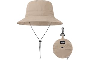 BBXWANG Packable Bucket Hats Women Adjustable Summer Lightweight Hat Foldable Beach Fishing Cap